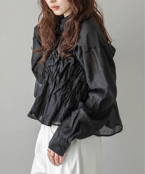 JAN SOLVIE ASSEMBLY フリルビスチェ　ブラック　リトマス 🍃 ． JAN SOLVIE ASSEMBLY new collection 私はこのトップスと