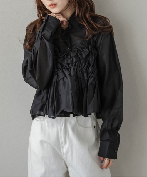 セール】フリルビスチェ＆シルキーブラウス（シャツ/ブラウス）｜AMELY