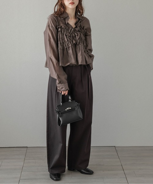 セール】フリルビスチェ＆シルキーブラウス（シャツ/ブラウス