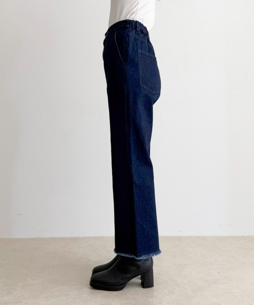 fredy emue（フレディエミュ）の「センター切り替えカラーデニムパンツ（デニムパンツ・レディース・ブラック/ネイビー・マルチサイズ）」の12枚目の写真