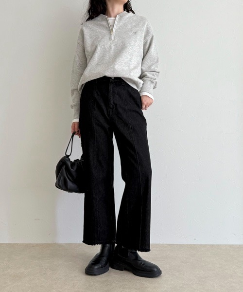 fredy emue（フレディエミュ）の「センター切り替えカラーデニムパンツ（デニムパンツ・レディース・ブラック/ネイビー・マルチサイズ）」の19枚目の写真