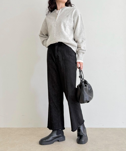 fredy emue（フレディエミュ）の「センター切り替えカラーデニムパンツ（デニムパンツ・レディース・ブラック/ネイビー・マルチサイズ）」の21枚目の写真