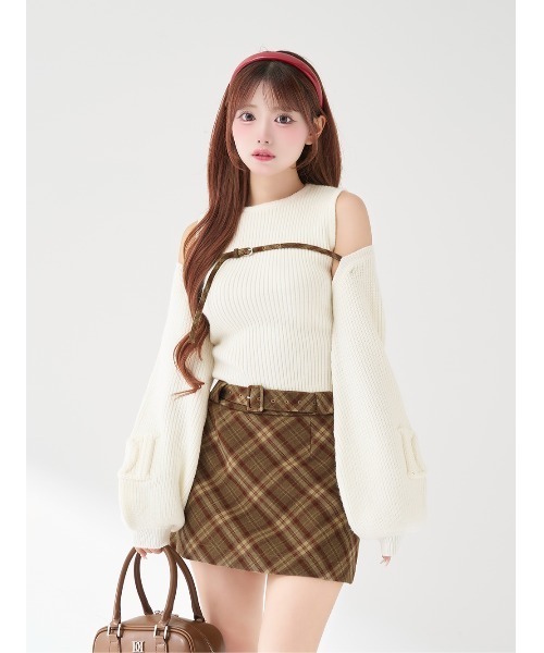 Darich（ダーリッチ）の「ドッキングミドルウエストニットミニ