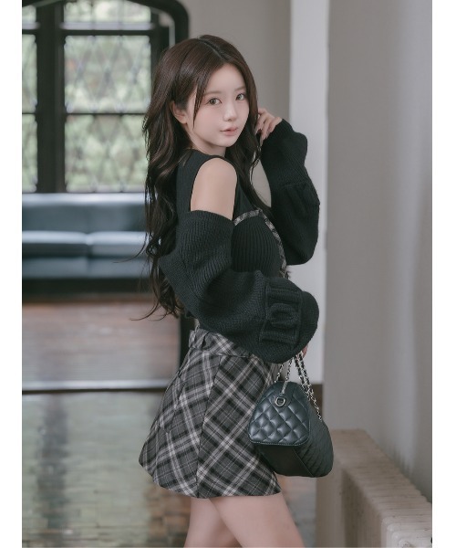 Darich（ダーリッチ）の「ドッキングミドルウエストニットミニ