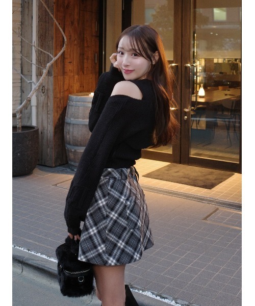 Darich（ダーリッチ）の「ドッキングミドルウエストニットミニ