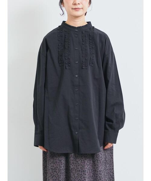 SM2（エスエムツー）の「フリルブラウス（シャツ/ブラウス・レディース・オフホワイト/ベージュ/チャコールグレー・F）」の6枚目の写真