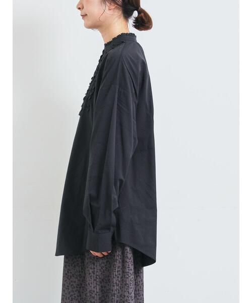 SM2（エスエムツー）の「フリルブラウス（シャツ/ブラウス・レディース・オフホワイト/ベージュ/チャコールグレー・F）」の7枚目の写真