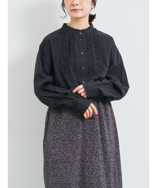 SM2（エスエムツー）の「フリルブラウス（シャツ/ブラウス・レディース・オフホワイト/ベージュ/チャコールグレー・F）」の2枚目の写真