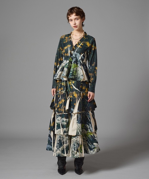 NON TOKYO（ノントーキョー）の「DIRECT PRINT RIB GATHER LONG SKIRT（スカート・レディース・カラフル/ピンク/その他・FREE）」の7枚目の写真