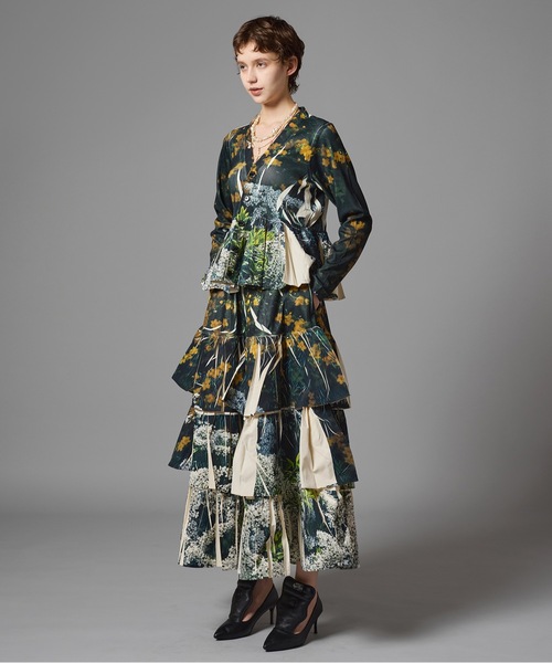 NON TOKYO（ノントーキョー）の「DIRECT PRINT RIB GATHER LONG SKIRT（スカート・レディース・カラフル/ピンク/その他・FREE）」の4枚目の写真