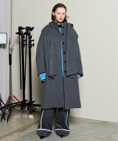 Hood Muffler Coat / フードマフラーコート（その他アウター）｜MAISON