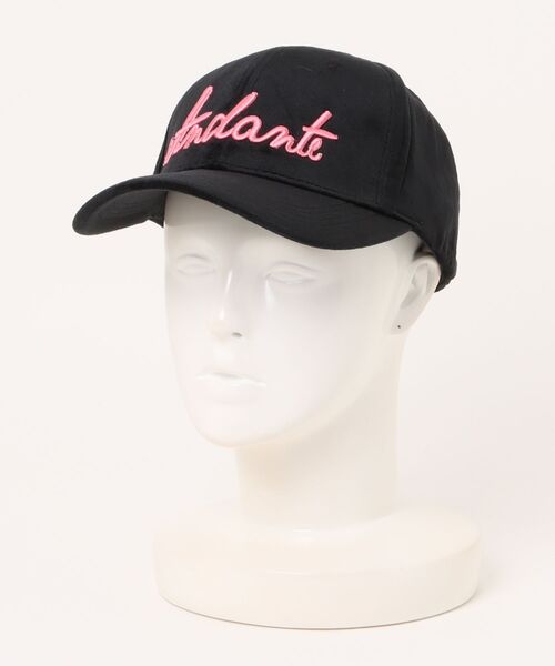 セール】スエードブラックキャップ/刺繍ロゴ/ユニセックス対応
