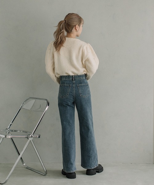 Flugge（フラッジー）の「フロントポケットストレッチデニムパンツ（デニムパンツ・レディース・ブルー/ブラック・MEDIUM/SMALL）」の14枚目の写真