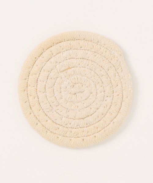 Ein（アイン）の「Ein/【4サイズ展開】ナチュラル ロープ コースター/ランチョンマット（ランチョンマット/テーブルウェア・レディース・ホワイト/アイボリー/カーキ/グレー/ホワイト系その他/ベージュ・SMALL/MEDIUM/LARGE/X-LARGE）」の2枚目の写真