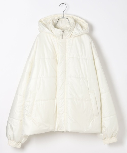 Heather(ヘザー)の「HOLiC 中綿フードブルゾン 598411(ダウンジャケット/コート・レディース・オフホワイト/ブラック系その他・FREE)」の17枚目の写真
