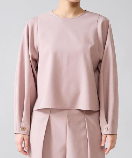 Tiara（ティアラ）の「スリーブボタンブラウス（シャツ/ブラウス・レディース・ピンク/ブラック/オフホワイト・FREE）」の9枚目の写真