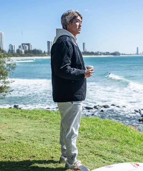 Quiksilver(クイックシルバー)の「COLD WIND CARDIGAN/クイックシルバーコーデュロイフルジップアップカーディガンジャケット(ブルゾン・メンズ・ブラック/カーキ・MEDIUM/LARGE/X-LARGE)」の4枚目の写真