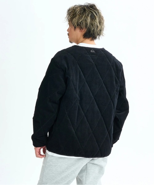 Quiksilver(クイックシルバー)の「COLD WIND CARDIGAN/クイックシルバーコーデュロイフルジップアップカーディガンジャケット(ブルゾン・メンズ・ブラック/カーキ・MEDIUM/LARGE/X-LARGE)」の16枚目の写真