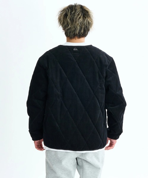 Quiksilver(クイックシルバー)の「COLD WIND CARDIGAN/クイックシルバーコーデュロイフルジップアップカーディガンジャケット(ブルゾン・メンズ・ブラック/カーキ・MEDIUM/LARGE/X-LARGE)」の9枚目の写真