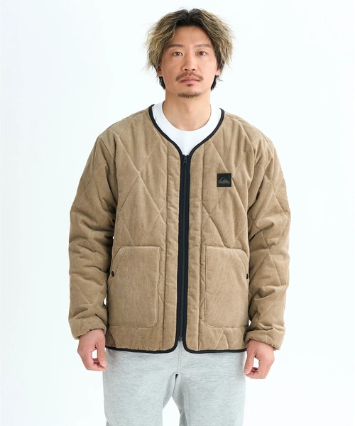Quiksilver(クイックシルバー)の「COLD WIND CARDIGAN/クイックシルバーコーデュロイフルジップアップカーディガンジャケット(ブルゾン・メンズ・ブラック/カーキ・MEDIUM/LARGE/X-LARGE)」の7枚目の写真