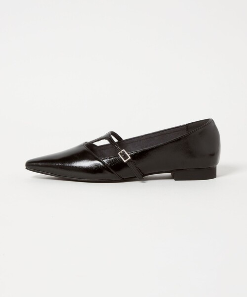SY UNITED ARROWS(シーユナイテッドアローズ)の「<SY> Tストラップ フラット15↑(パンプス・レディース・ブラック/ゴールド/ワインレッド・22.5cm/25cm/24.5cm/24cm/23.5cm/23cm)」の2枚目の写真