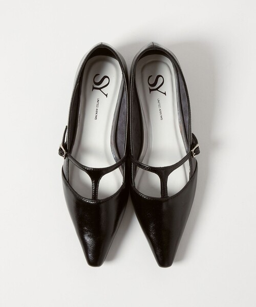 SY UNITED ARROWS(シーユナイテッドアローズ)の「<SY> Tストラップ フラット15↑(パンプス・レディース・ブラック/ゴールド/ワインレッド・22.5cm/25cm/24.5cm/24cm/23.5cm/23cm)」の18枚目の写真