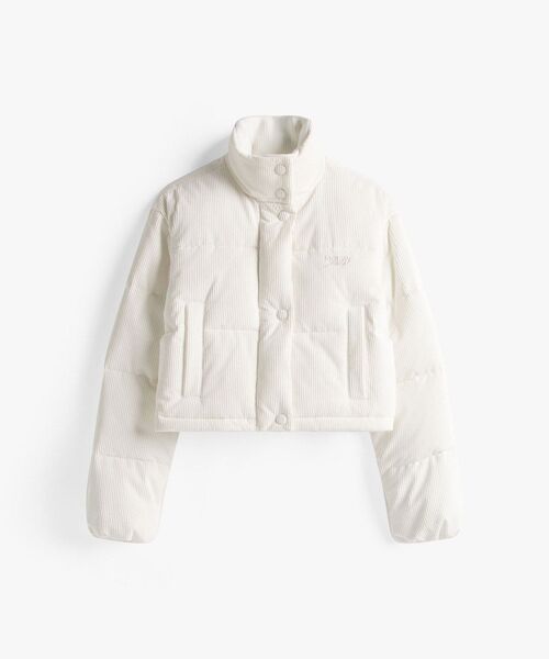 tommy jeans（トミー ジーンズ）の「コーデュロイパッファジャケット（ブルゾン・レディース・ブラウン系その他/ホワイト・X-SMALL/MEDIUM/SMALL）」の7枚目の写真
