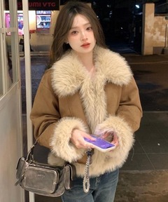 セール】【今すぐお届け可能！軽くて暖かい◎】ショートファーコート