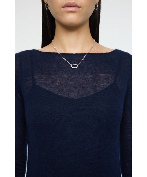 MOUSSY（マウジー）の「SHEER KNIT ドレス（ワンピース・レディース・杢グレー/ライトブルー/ネイビー・FREE）」の12枚目の写真