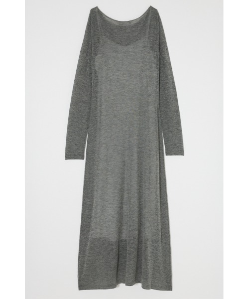 MOUSSY（マウジー）の「SHEER KNIT ドレス（ワンピース・レディース・杢グレー/ライトブルー/ネイビー・FREE）」の18枚目の写真