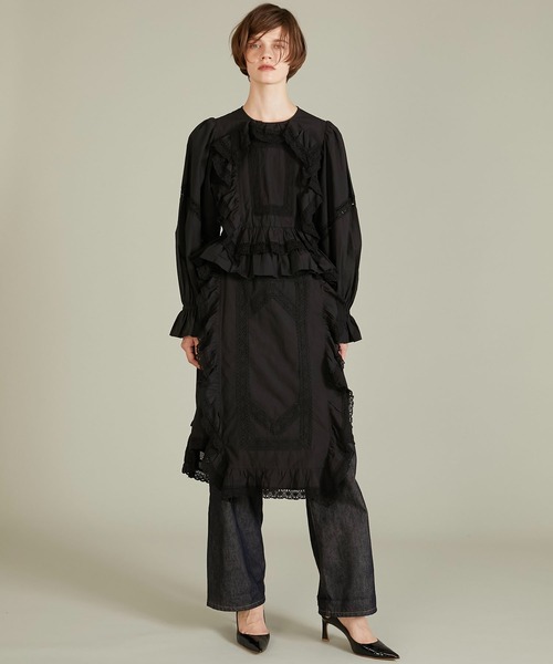 crinkle crinkle crinkle エプロンスカート crinkle crinkle crinkle】rebuild apron skirt/リビルドエプロン