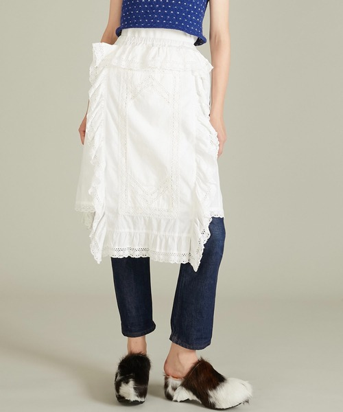 crinkle crinkle crinkle エプロンスカート crinkle crinkle crinkle】rebuild apron skirt/リビルドエプロン