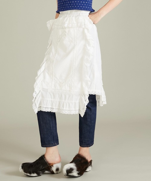 スカート crinkle crinkle crinkle apron skirt crinkle crinkle crinkle】rebuild apron skirt/リビルドエプロン