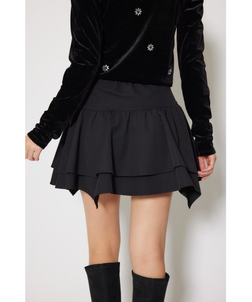 rienda(リエンダ)の「2WAYアシンメトリージャストウエストスカート 秋服 冬服(スカート・レディース・ブラック/グレー・MEDIUM/SMALL)」の18枚目の写真