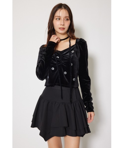 rienda(リエンダ)の「2WAYアシンメトリージャストウエストスカート 秋服 冬服(スカート・レディース・ブラック/グレー・MEDIUM/SMALL)」の19枚目の写真