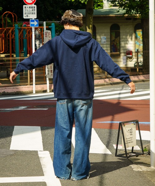 Dickies(ディッキーズ)の「【DICKIES/ディッキーズ】裏起毛 ロゴマークワッペン フルジップパーカー(パーカー・メンズ・グレー/ネイビー/ブラック・X-LARGE/LARGE/MEDIUM)」の4枚目の写真