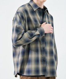 CITY TOKYO | 【CITY TOKYO/シティートーキョー】ｿﾌﾄﾄﾞﾚｰﾌﾟｵﾝﾌﾞﾚﾁｪｯｸｼｬﾂ(シャツ/ブラウス)