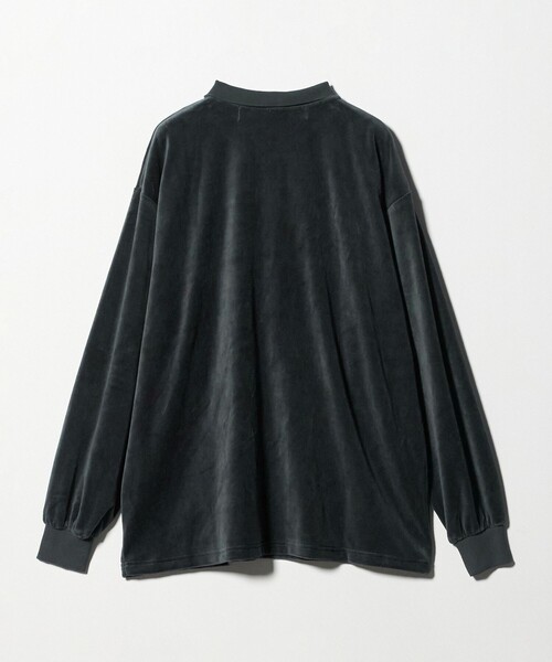 CITEN（シテン）の「＜CITEN＞ポロカラーベロアシャツ（ポロシャツ・メンズ・ダークグレー/モカ・M/L）」の22枚目の写真