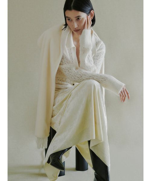 MIESROHE（ミースロエ）の「イージーベロアナロースカート（スカート・レディース・ブラウン/アイボリー/ブラック・0/1）」の5枚目の写真