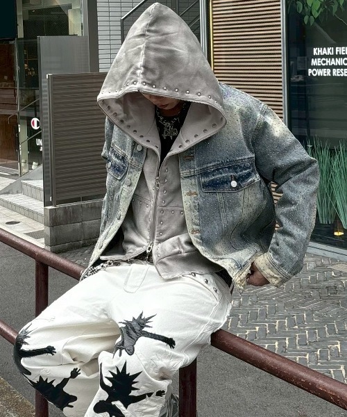 DIGYOUROWNGRAVE far zip hoodie xu 【公式通販】