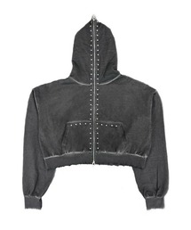 DIG YOUR OWN GRAVE（ディグユアオウングレイブ）の「【DIG YOUR OWN GRAVE】FULLZIP STUDDED HOODIE / 【ディグユアオウングレイブ】スタッズフルジップアップパーカー（パーカー）」