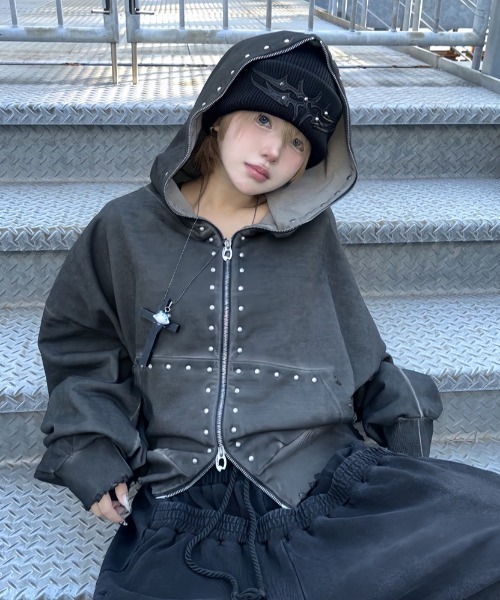 DIGYOUROWNGRAVE far zip hoodie xu 【公式通販】