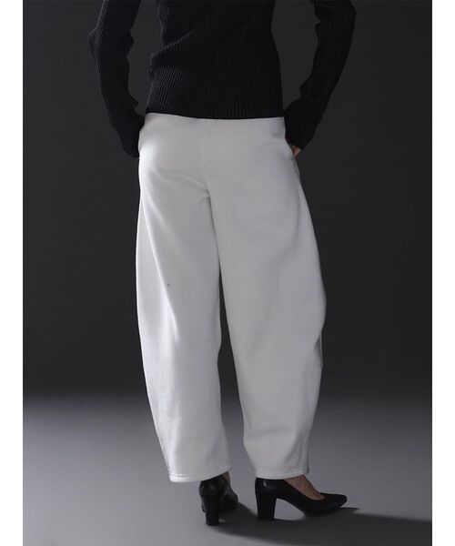 :ETHROF(イーサオブ)の「METALLIC PRINT SWEATPANTS(スウェットパンツ・レディース・チャコール/オフホワイト・FREE)」の5枚目の写真