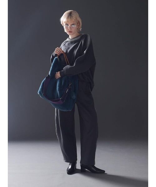 :ETHROF(イーサオブ)の「METALLIC PRINT SWEATPANTS(スウェットパンツ・レディース・チャコール/オフホワイト・FREE)」の14枚目の写真