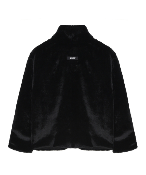 NICK&NICOLE（ニックアンドニコール）の「HIGH NECK SOFT FUR JACKET_2 COLOR（ムートンコート・レディース・その他・FREE/SMALL/BLACK）」の7枚目の写真