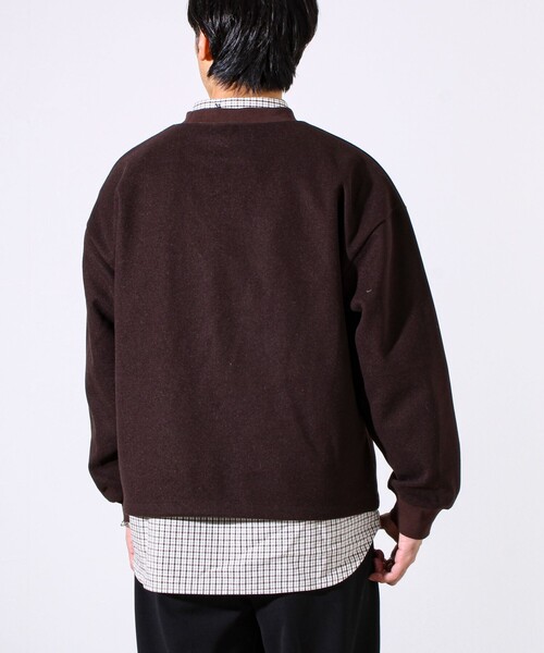 GEVACO（ゲバコ）の「【GEVACO/ゲバコ】ウールライクプルオーバー（スウェット・メンズ・ブラック/ダークブラウン/グレー・M/L）」の18枚目の写真