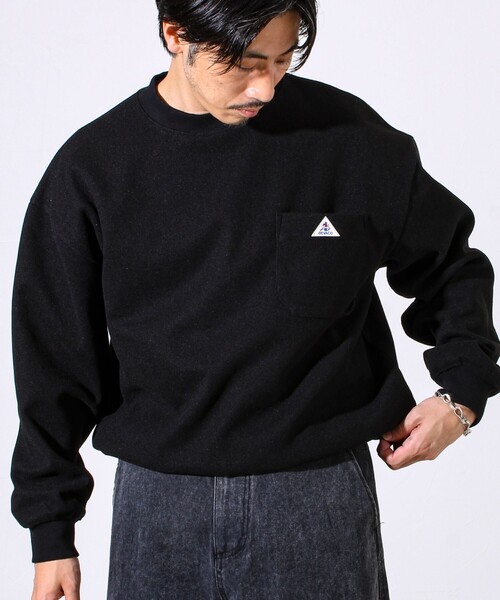 GEVACO（ゲバコ）の「【GEVACO/ゲバコ】ウールライクプルオーバー（スウェット・メンズ・ブラック/ダークブラウン/グレー・M/L）」の5枚目の写真