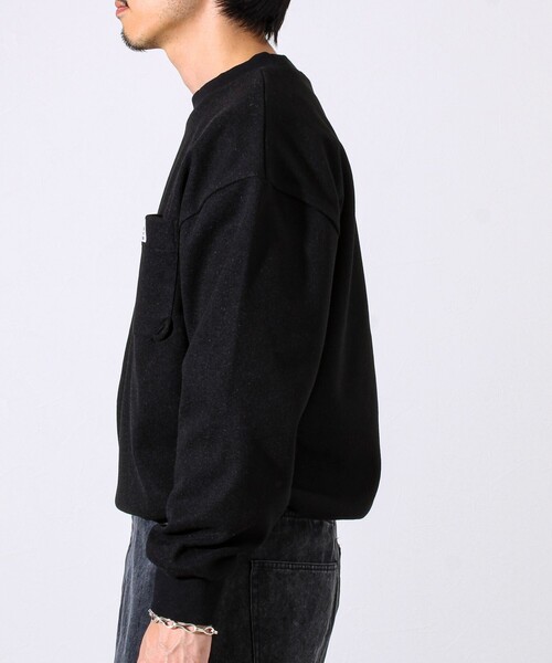 GEVACO（ゲバコ）の「【GEVACO/ゲバコ】ウールライクプルオーバー（スウェット・メンズ・ブラック/ダークブラウン/グレー・M/L）」の7枚目の写真