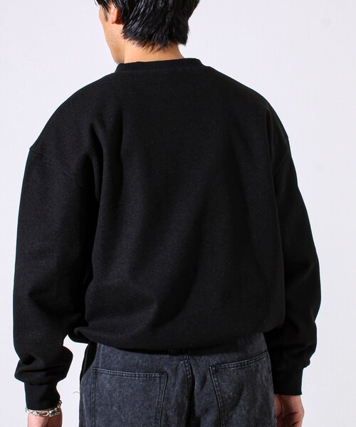 GEVACO（ゲバコ）の「【GEVACO/ゲバコ】ウールライクプルオーバー（スウェット・メンズ・ブラック/ダークブラウン/グレー・M/L）」の8枚目の写真