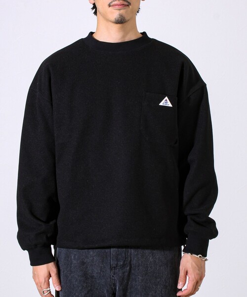 GEVACO（ゲバコ）の「【GEVACO/ゲバコ】ウールライクプルオーバー（スウェット・メンズ・ブラック/ダークブラウン/グレー・M/L）」の14枚目の写真